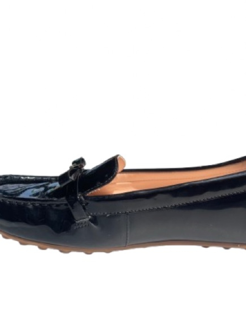 kate spade Black Patent Leather Penny Loafers with Blush Insole - Picture 9 of 9